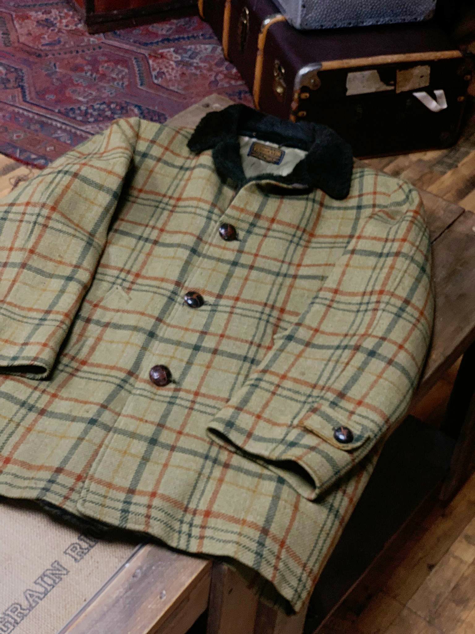 Pendleton Vintage Car Jacket Pendleton Woollen Mills 60's Car Coat