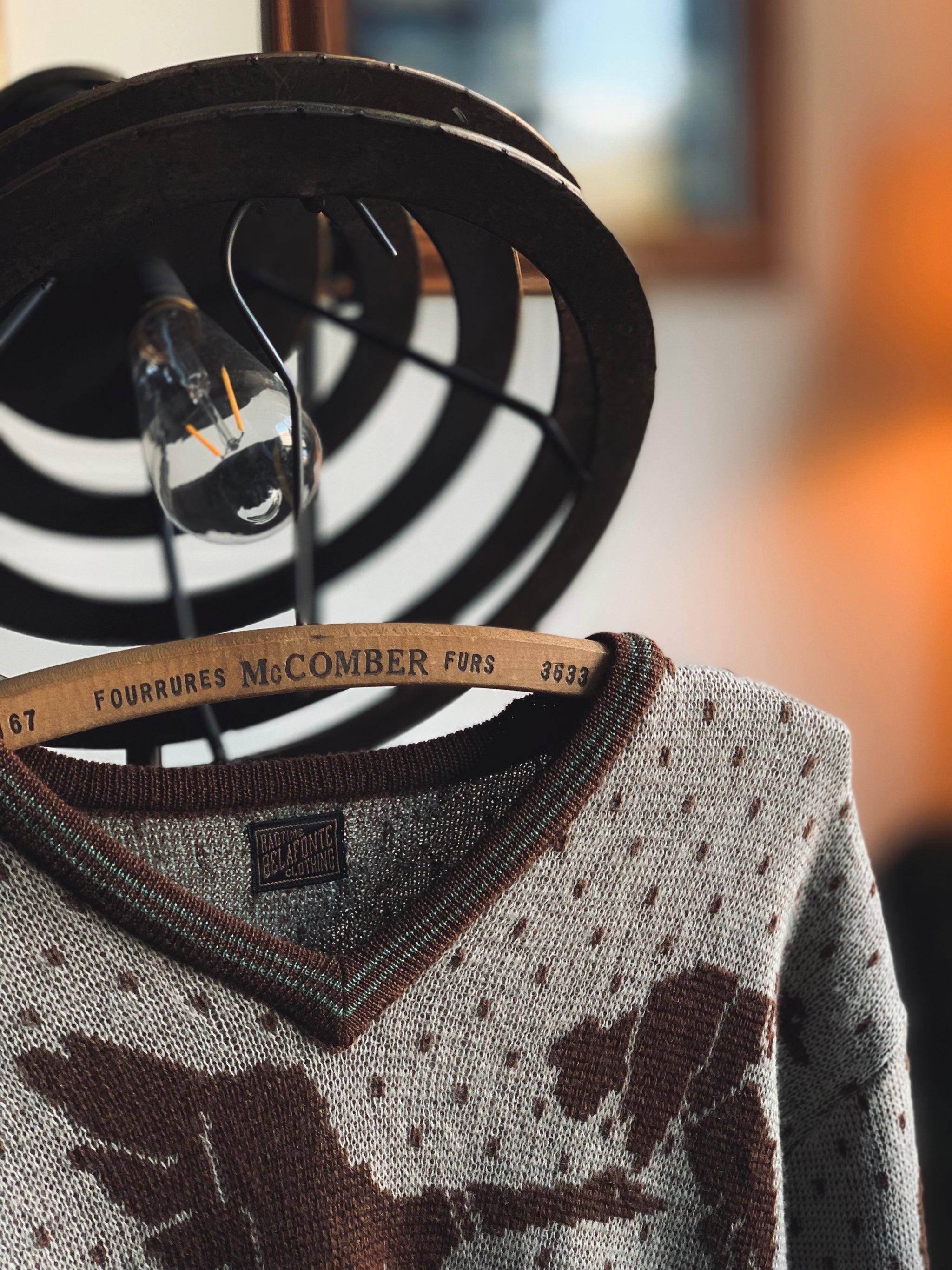 Belafonte Ragtime Clothing Wild Duck V-neck Sweater - Brown/Green